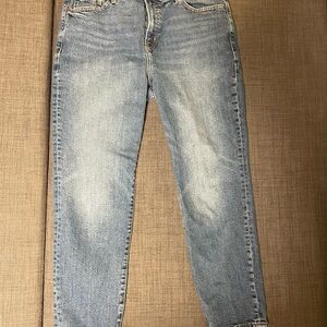 Old Navy Light Blue Straight Jeans O.G. Straight high rise size 14